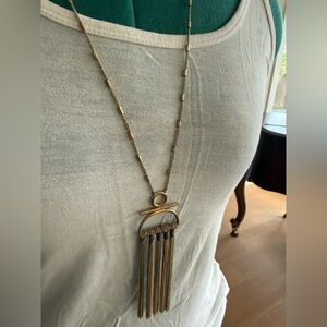 Gold Tassel Necklace